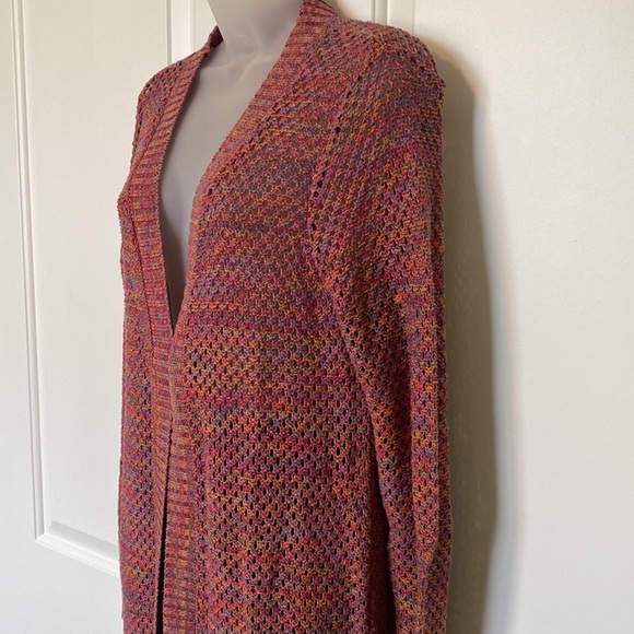 Duster Length Loose Knit Cardigan - Picture 5 of 11